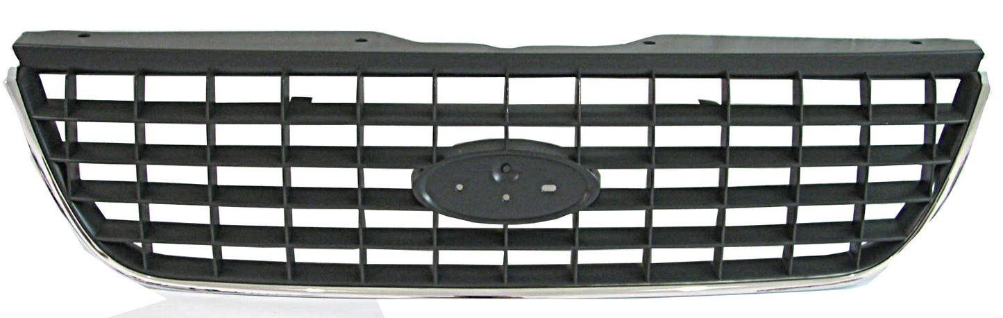 EXPLORER GRILLE 02-05 CHR/BLK