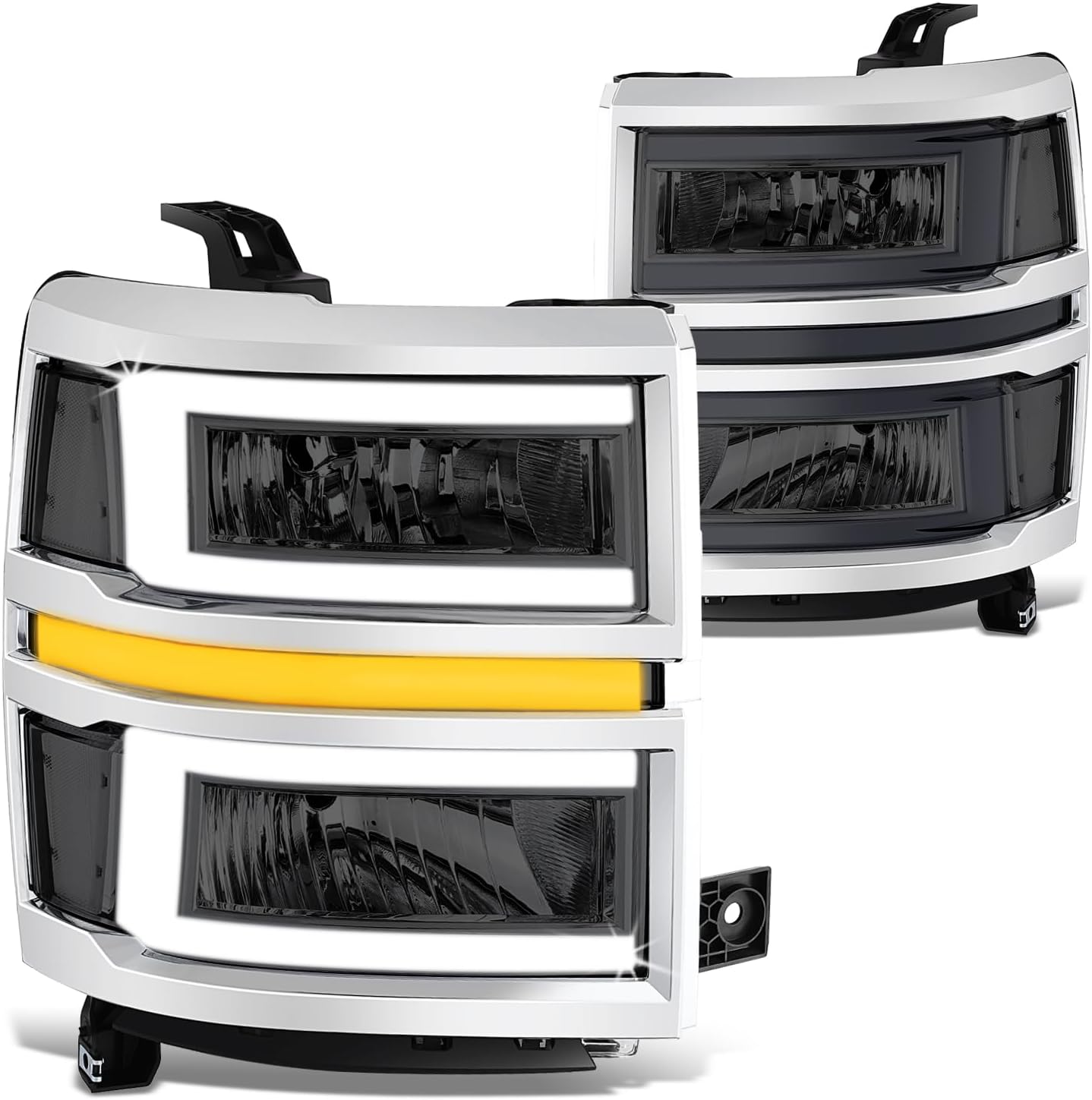 SILVERADO H/LAMP RH 14-15 CHR