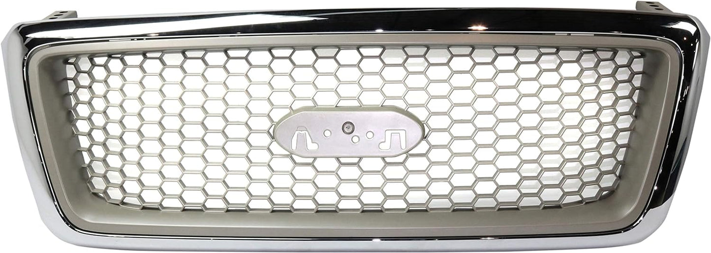 F150 GRILLE 04-06 CHR/SILVER