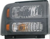 SUPER DUTY H/LAMP RH 05-07 BLK