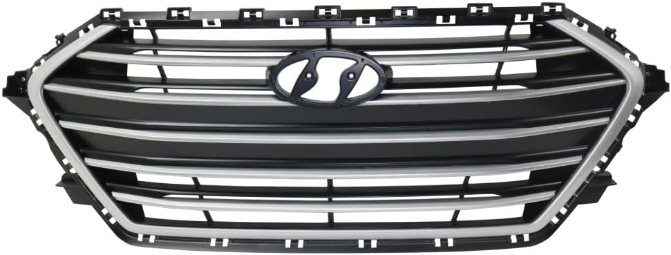 ELANTRA GRILLE 17-18 SDN SILVE