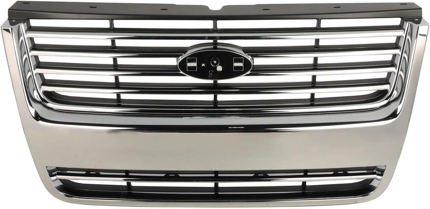 EXPLORER GRILLE 06-10 CHR/BLK