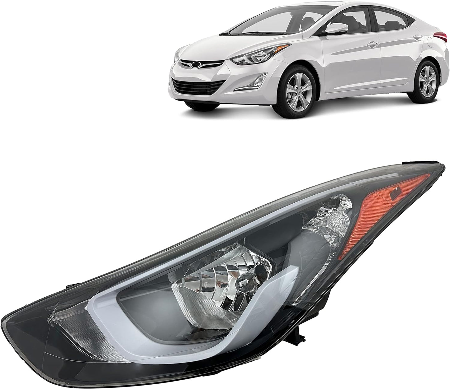 ELANTRA H/LAMP LH 14-16 HALOG