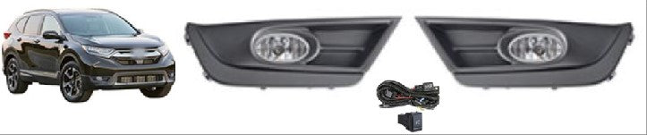 CRV FOG LAMP SET 17-19 BLK