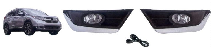 CRV FOG LAMP SET 17-19 CHROME