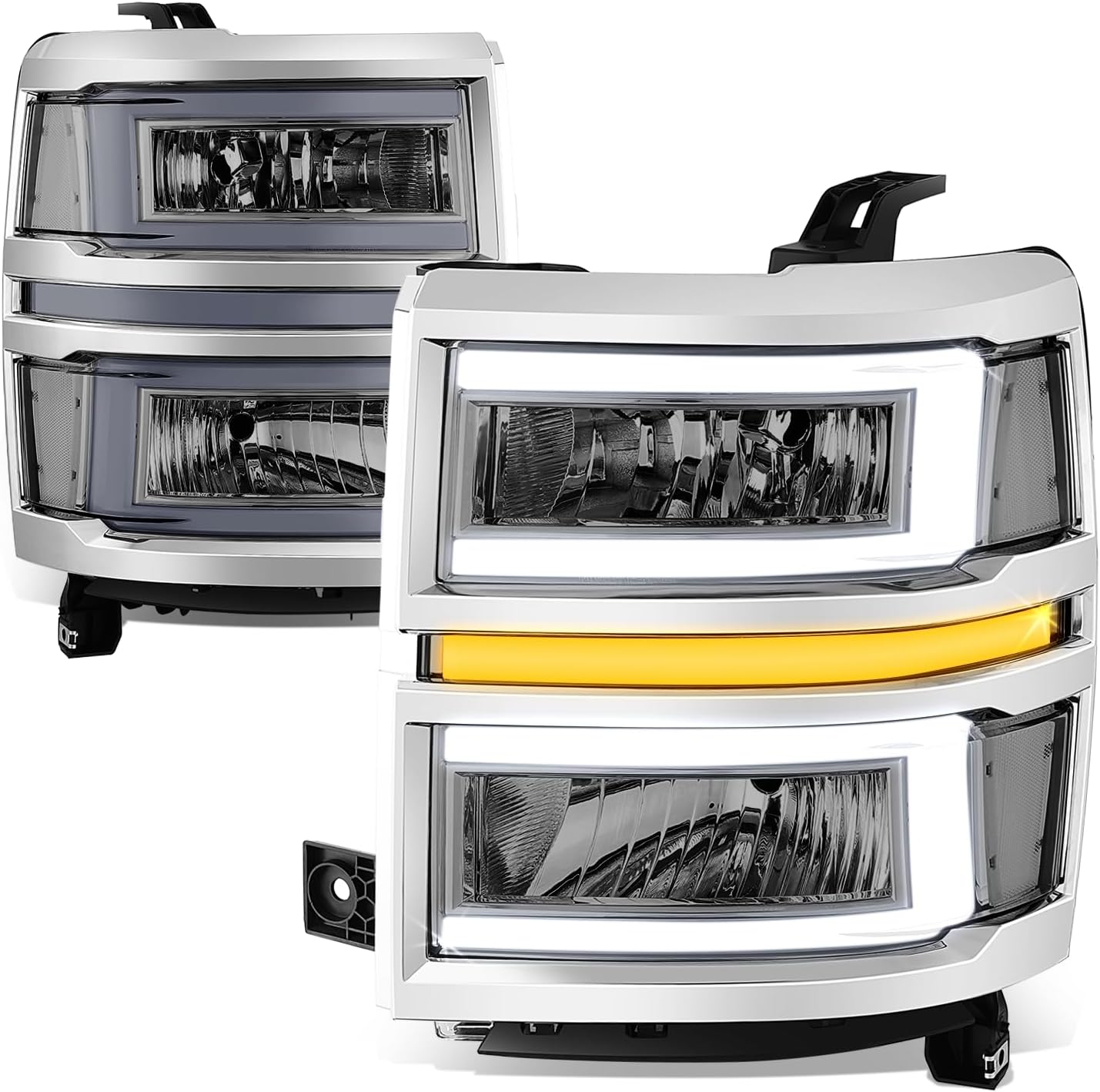 SILVERADO H/LAMP LH 14-15 CHR
