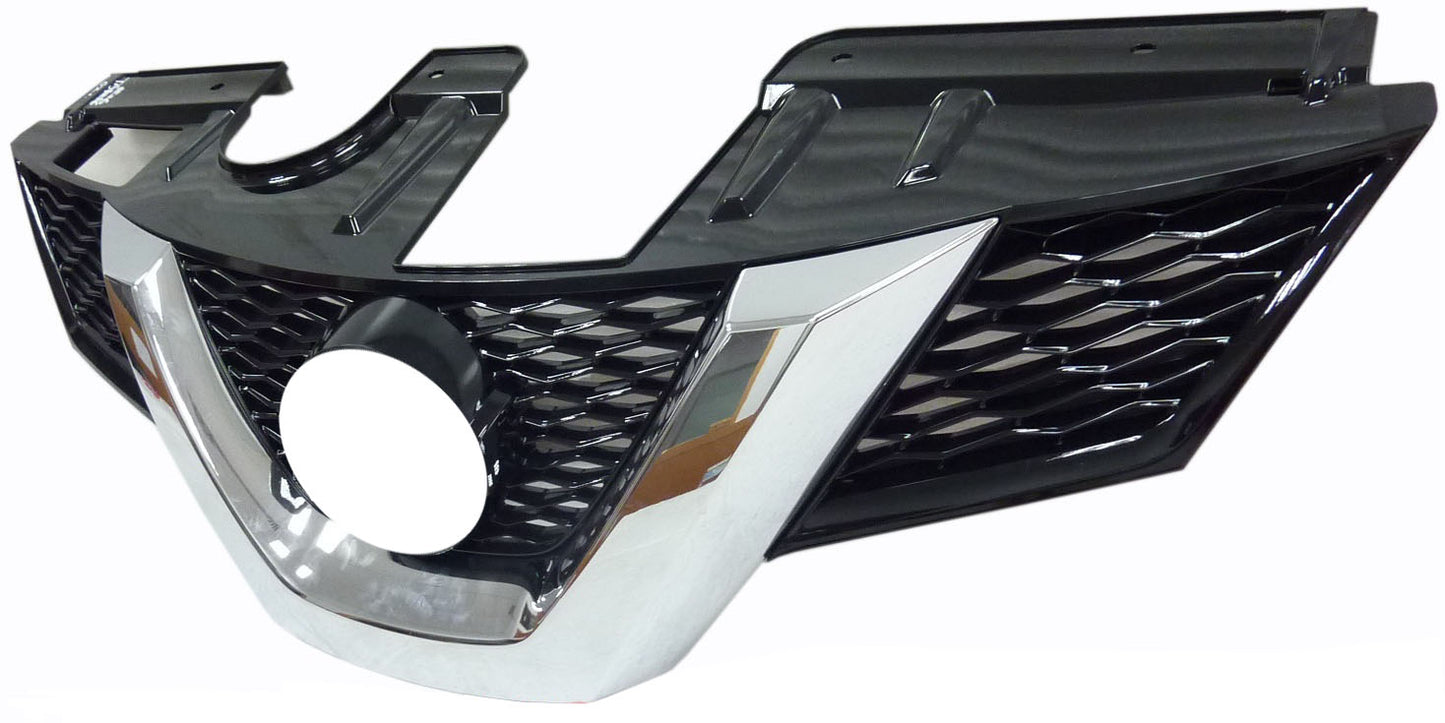 ROGUE GRILLE 14-16 CHR/BLK