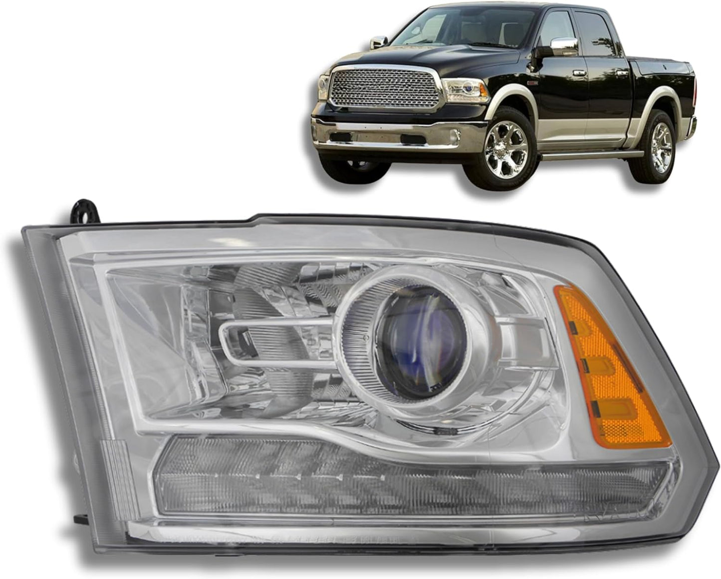 RAM 1500 H/LAMP LH 13-15 CHR